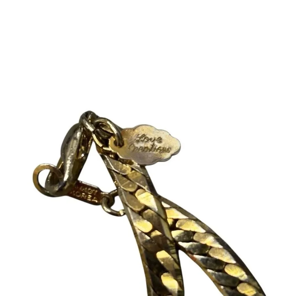 Love Creations 14 KGT Gold Plated 22” Harringbone Necklace